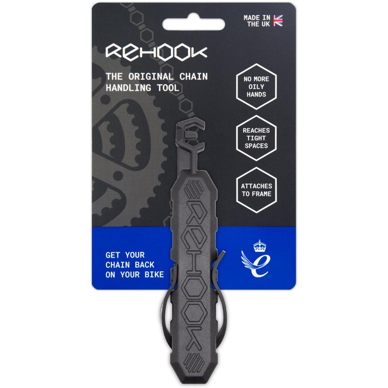 Rehook Original - Black Get Your Chain Back on Your Bike in 3 Seconds. Without The Mess Present for Any Cyclist or Gadget Lover - Image 1